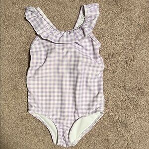 Carter’s Purple Gingham Ruffle Swimsuit
